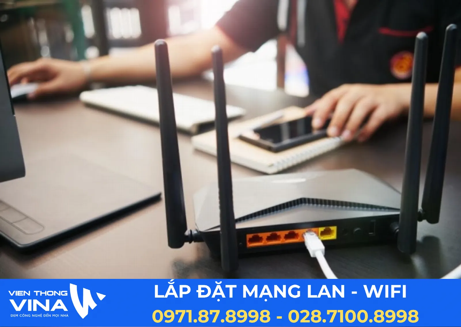 Lắp đặt bảo tr&igrave; hệ thống mạng LAN - WAN - WIFI